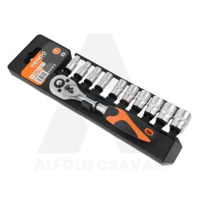 Dugókulcskészlet 1/4" 5-14mm 11r.  KENDO