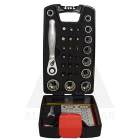 Dugókulcs készlet BIT SPLINE 30 db-os Racsnis