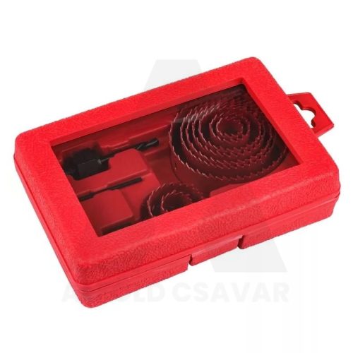 Körkivágó lyukfúró készlet 19-82mm 13db-os Berger