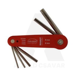 Imbusz készlet gömb középhosszú 9 db-os 1,5-10