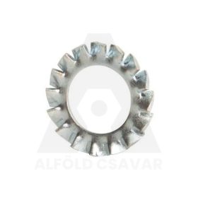 Külső fogazású alátét M12 galv. horg.