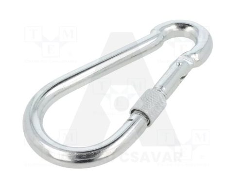 Karabíner Rugós csavarbiztosítós 5x50