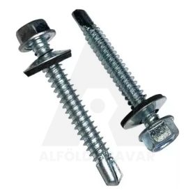 Önfúró tetőcsavar HLF +EPDM 4,8x55V14 fához Galv.