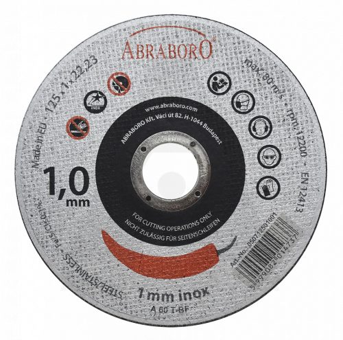 Vágókorong INOX Chili 125X1X22,23 - 12 db-os