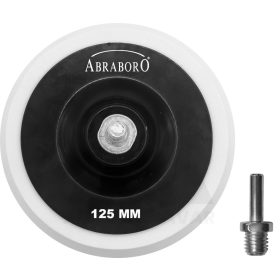 Gumitányér tépőzáras szivacsos 125 M14+8mm adapter