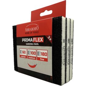 Csiszolópárna 124x98x12 K60/80/100-3 db