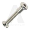 Bútorösszehúzó csavar M6x25 14mm lapos fej 4.8 HEX