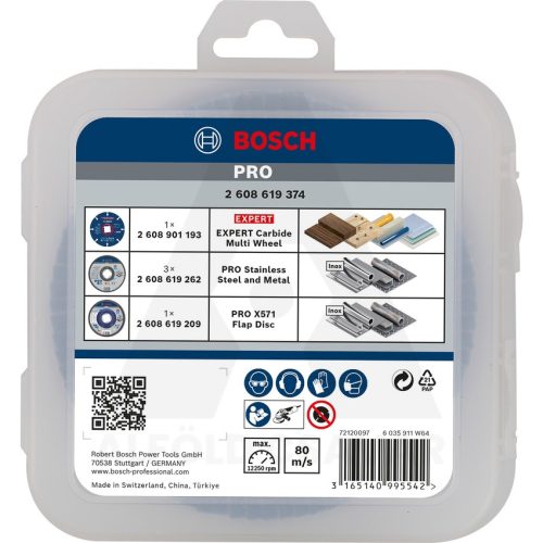 Vágó-csiszoló Készlet 125mm X-lock Bosch 5db-s M14