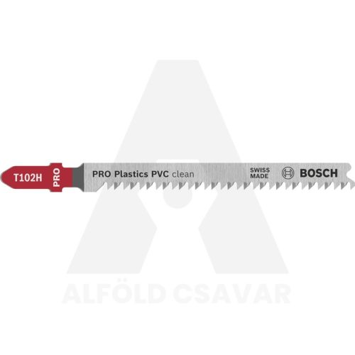 Szúrófűrészlap dekopír T102H PVC Bosch 5db