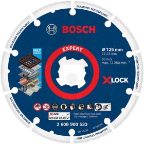 Vágókorong gyémánt fém 125mm M14 X-Lock Bosch