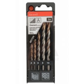 Kőzetfúró klt. 5db-os Standard 2 ÉLŰ 4/5/6/8/10