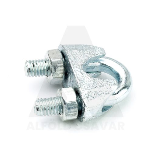 Kötél szorító bilincs Átm:3 galv. horg.