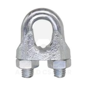 Kötél szorító bilincs Átm:5 galv. horg.
