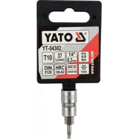 BIT dugókulcs Torx 1/4" T10 CrV  YATO