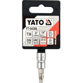 BIT dugókulcs Torx 1/4" T30 CrV  YATO