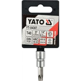 BIT dugókulcs Torx 1/4" T40 CrV  YATO