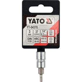 BIT dugókulcs Imbusz 1/4" H3 CrV  YATO