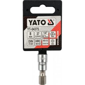 BIT dugókulcs Imbusz 1/4" H8  CrV  YATO