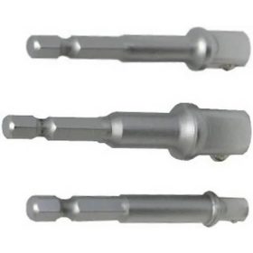   Bit adapter dugókulcshoz 3db-os klt. 1/4"1/2"3/8"