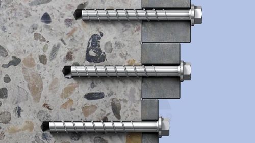 Betoncsavar 10x140 HLF peremes fejjel