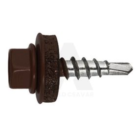 Önfúró tetőcsavar HLF +EPDM 4,8x19 fémhez (RAL8017