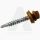 Önfúró tetőcsavar HLF +EPDM 4,8x35 fához (RAL8004)