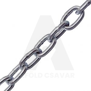 Lánc rövidszemű 4x(25m) acél galv. horg.