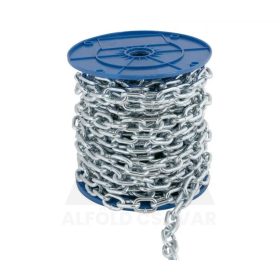 Lánc rövidszemű 5x(25m) acél galv. horg.