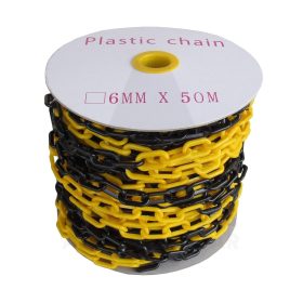 Lánc műanyag 6x(50m) sárga-fekete
