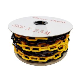 Lánc műanyag 6x(25m) sárga-fekete