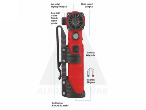 Légseprű YATO 7,4V 4Ah 6 részes