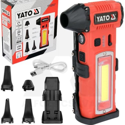 Légseprű YATO 7,4V 4Ah 6 részes