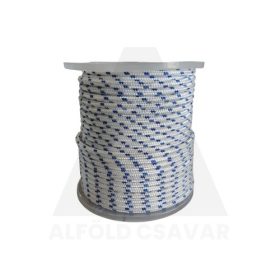 Kötél fonatolt PP 10mm fehér/kék