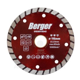 Gyémánttárcsa TURBO 115x22.23/SH7mm BERGER