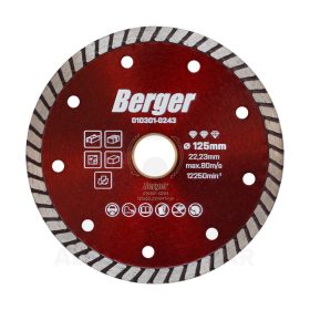 Gyémánttárcsa TURBO 125x22.23/SH7mm BERGER