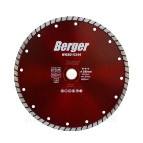 Gyémánttárcsa TURBO 230x22.23/SH7mm BERGER