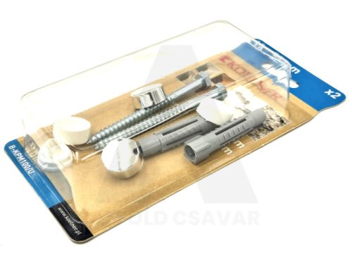 10x52mm WC rögzítő HLF csavar+tipli 2db-os