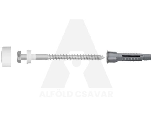 10x52mm WC rögzítő HLF csavar+tipli 2db-os
