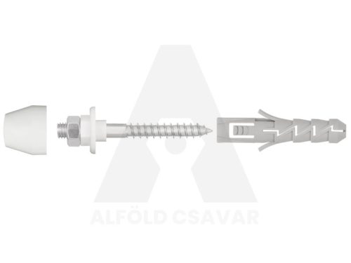 14x70mm Mosdó rögzítő készlet FIX fehér 2db-os
