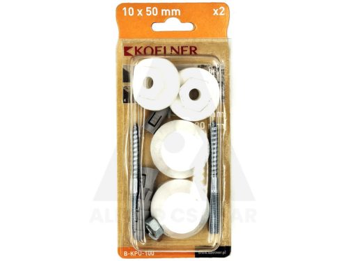 14x70mm Mosdó rögzítő készlet FIX fehér 2db-os