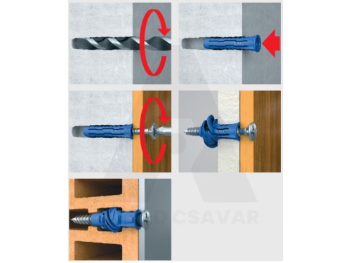 Műanyag dübel 5x25mm Rawlplug