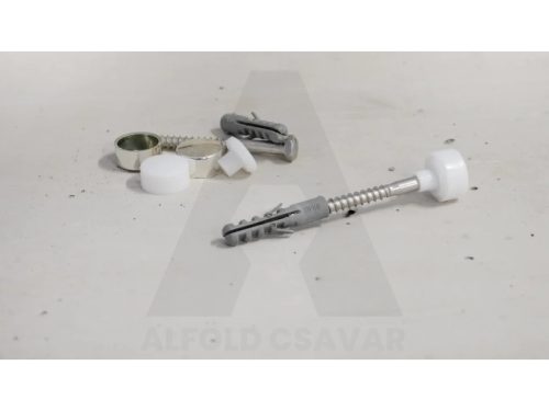 WC rögzítõ csavar+tipli+kupak tömör anyagba