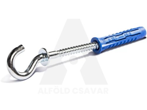 4,5x80mm univerzális tipli kampóval 8db-os