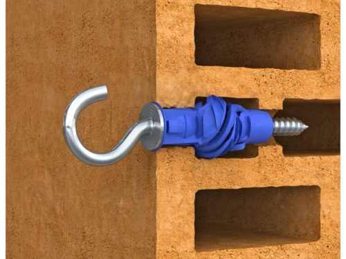 4,5x80mm univerzális tipli kampóval 8db-os