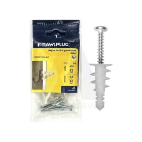 Gipszkarton dübel 3,9x32mm Nejlon önfúró 6db-os