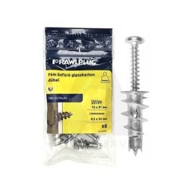 Gipszkarton dübel Fém önfúró 4,2x32mm  6db-os