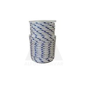 Kötél fonatolt PP 14mm fehér/kék