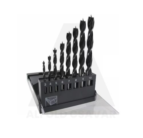 Fafúró készlet CV rövid 8db-os 3/4/5/6/7/8/9/10