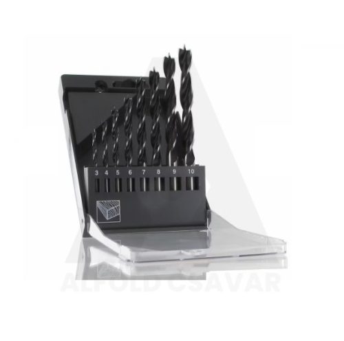 Fafúró készlet CV rövid 8db-os 3/4/5/6/7/8/9/10