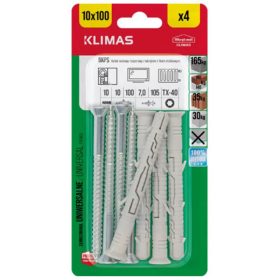 10x100 Rögzítőcsavar+tipli SFTORX / 4db-os